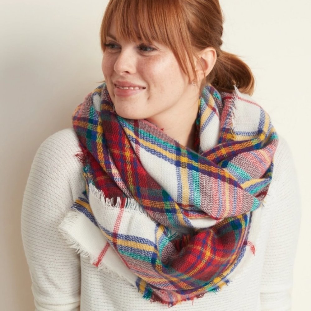 NWT Old Navy Plaid Blanket Scarf